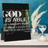 Plaque Photo Éphésiens 3:20 (Côté)