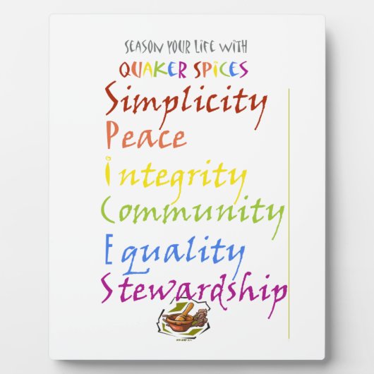 Plaque Photo Épices Quaker (Devant)
