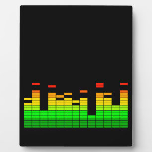 Plaque Photo Equalizer Vibes from the Beat of DJ Music decor
