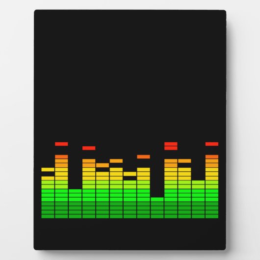 Plaque Photo Equalizer Vibes from the Beat of DJ Music decor (Devant)