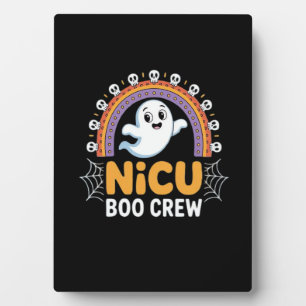 Plaque Photo Équipage Boo Infirmière Halloween pour les infirmi