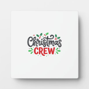 Plaque Photo Équipage de Noël Fête festive