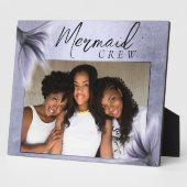 Plaque Photo Équipage de sirène | Lavender Purple Chic Friends (Côté)