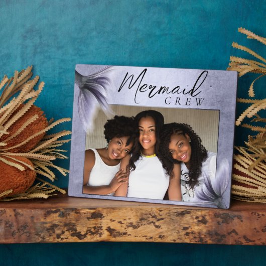 Plaque Photo Équipage de sirène | Lavender Purple Chic Friends (Côté)