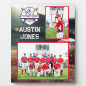 Plaque Photo Équipe de baseball | Mate de mémoire photo (Devant)