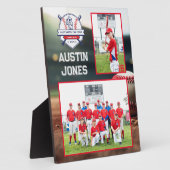 Plaque Photo Équipe de baseball | Mate de mémoire photo (Côté)
