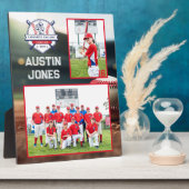 Plaque Photo Équipe de baseball | Mate de mémoire photo (Côté)