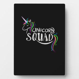 Plaque Photo Équipe de licorne cool _ Équipe équestre magique d