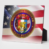 Plaque Photo Équipe spéciale pour l'Europe du Sud (SETAF) (Côté)