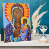 Plaque Photo Erzulie Dantor Black Madonna Voodoo Lwa (Côté)