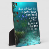 Plaque Photo Ésaïe 26:3 (Côté)