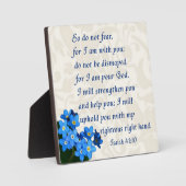 Plaque Photo Ésaïe 41:10 (Recto)