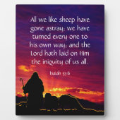 Plaque Photo Ésaïe 53:6 (Devant)