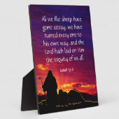 Plaque Photo Ésaïe 53:6 (Côté)