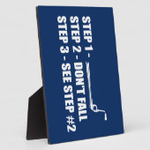 Plaque Photo Escalade des glaces - Ne tombez pas (Côté)