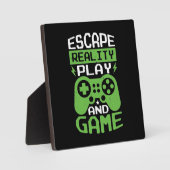 Plaque Photo Escape Reality and Game - Video Gamer, Jeu (Recto)
