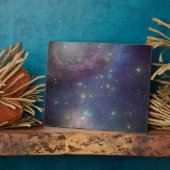 Plaque Photo Espace, étoiles, galaxies et nébuleuses (Côté)