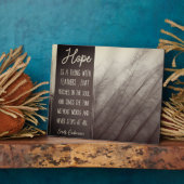 Plaque Photo ESPÉRER UNE CHOSE Avec Des Plumes (Côté)