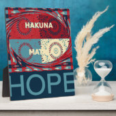 Plaque Photo Espoir Pacifique : Un Design Calme Hakuna Matata (Côté)