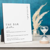 Plaque Photo Estelle Modern Minimal Le Menu Barre Panneau (Côté)