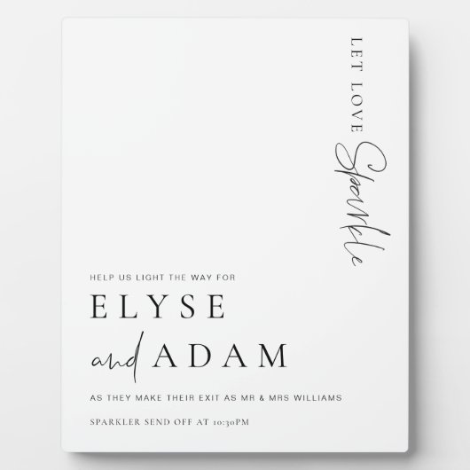 Plaque Photo Estelle Moderne Minimale Éperceuse Envoi Désactivé (Devant)