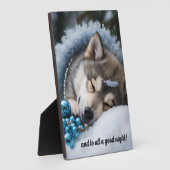 Plaque Photo Et à tous une bonne nuit (Côté)