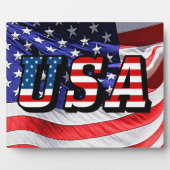 Plaque Photo États-Unis - Drapeau Américain (Devant)