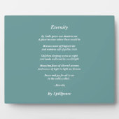 PLAQUE PHOTO "ETERNITY" (Devant)