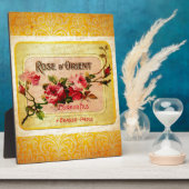 Plaque Photo Étiquette de parfum français vintage (Côté)