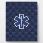 Plaque Photo Étoile de vie Services Médicales d'urgence paraméd (Devant)