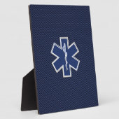 Plaque Photo Étoile de vie Services Médicales d'urgence paraméd (Côté)