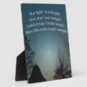 Plaque Photo Étoile lumineuse (Côté)