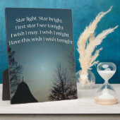 Plaque Photo Étoile lumineuse (Côté)