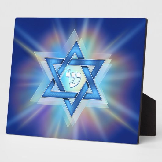 Plaque Photo Étoile radieuse de David (Côté)