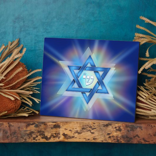 Plaque Photo Étoile radieuse de David (Côté)