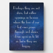 Plaque Photo Étoiles, Ouvertures pour les amoureux perdus Prove (Devant)