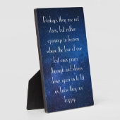 Plaque Photo Étoiles, ouvertures pour les êtres chers perdus Pr (Côté)