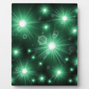 Plaque Photo étoiles vertes