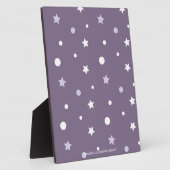 Plaque Photo Étoiles Violettes (Côté)