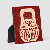 Plaque Photo Être fort (Recto)