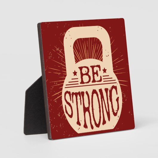 Plaque Photo Être fort (Recto)