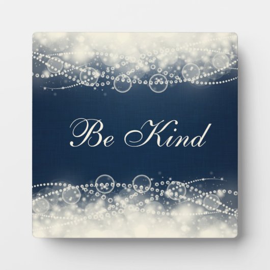 Plaque Photo Être gentil (Devant)