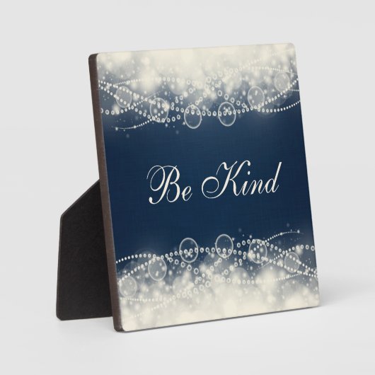 Plaque Photo Être gentil (Recto)