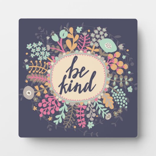 Plaque Photo Être gentil (Devant)