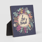 Plaque Photo Être gentil (Recto)