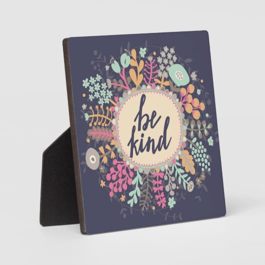 Plaque Photo Être gentil (Recto)