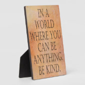 PLAQUE PHOTO ÊTRE GENTIL (Côté)