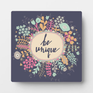 Plaque Photo Être unique