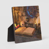 Plaque Photo Étude de sorcier de fantasy médiéval (Recto)