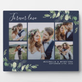 Plaque Photo Eucalyptus Wedding Photo Collage Keepsake (Devant)
